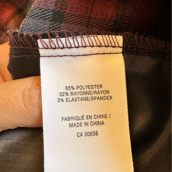 Plaid pants, size 9, good condition. Reitmans - Picture 8 of 8